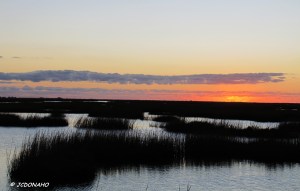 Sunset at Galveston West Bay